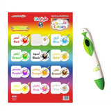 Einstylo Colors Poster in English and Arabic for 3–5 Kids