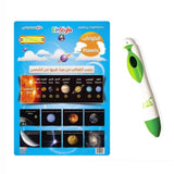 Einstylo Planets in English and Arabic Poster for 3–5 Kids