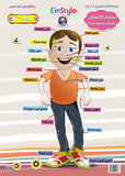 Einstylo Human Body in English and Arabic Poster 3–5 Kids