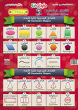 EinStylo || Geometric Shapes in both English and Arabic (3-5 years) || Poster